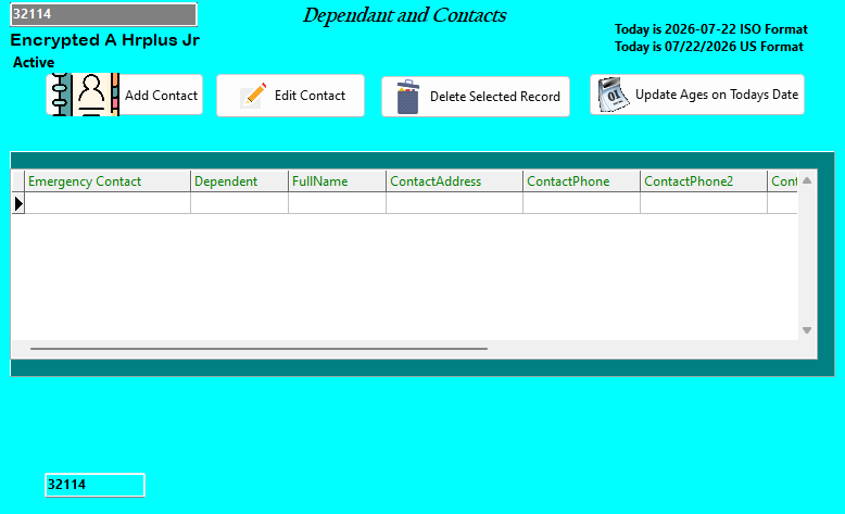 Dependent and Contacts